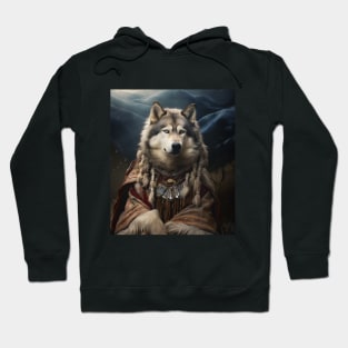 Resolute Alaskan Malamute - Medieval Inuit Elder Hoodie